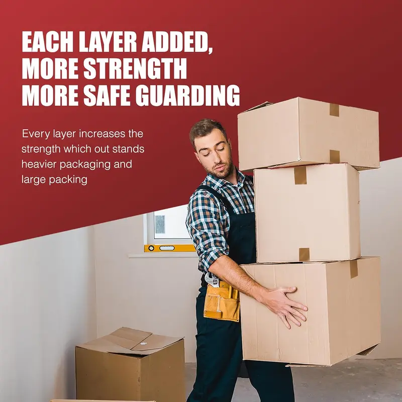 Merrimen Strong Heavy Duty Roll Pack Brown Packaging Tape, Secure Sticky Sealing Tape for Parcel Boxes, Moving Boxes, Large Postal Bags for Long Term Storage, (48MM x 66M) (3 rolls, Brown) 2