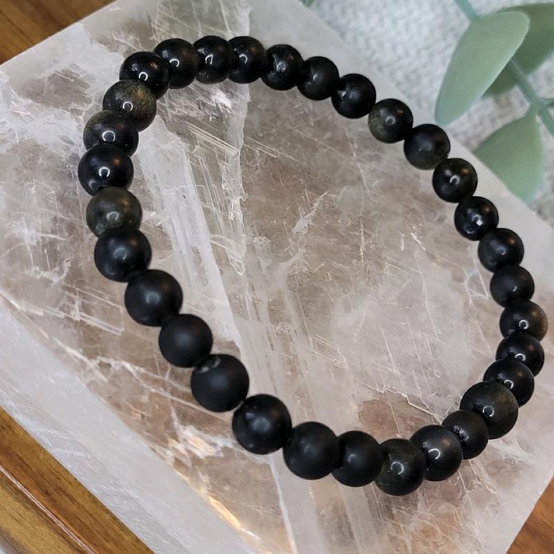 Golden Obsidian Crystal Bracelet 4