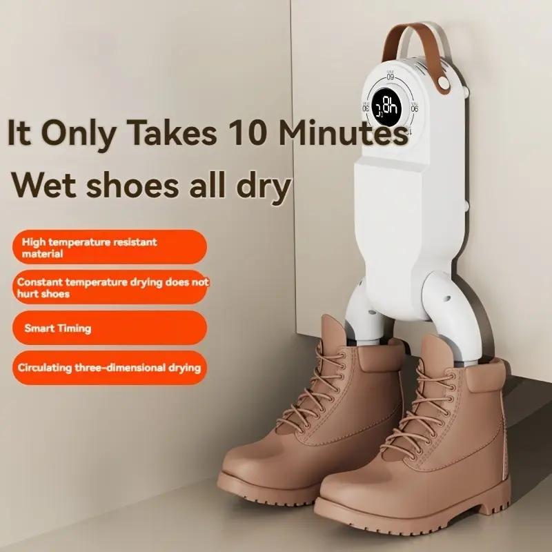 Portable Shoe & Boot Dryer with Odor Eliminator - Foldable Design, US Plug, 110-130V, Ideal for All Footwear 5