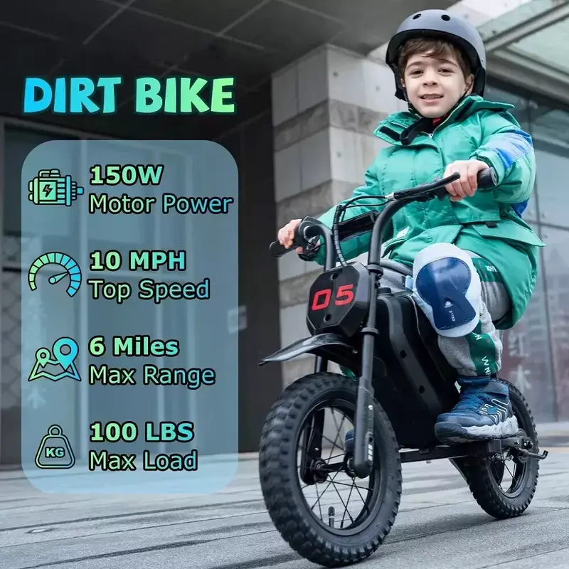 Evercross EV05M 12" Electric Motorcycle 150W motor for 3-12 Kids E-Motorcycle 3