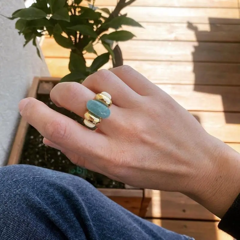 INS Style Amazonite Ring 1