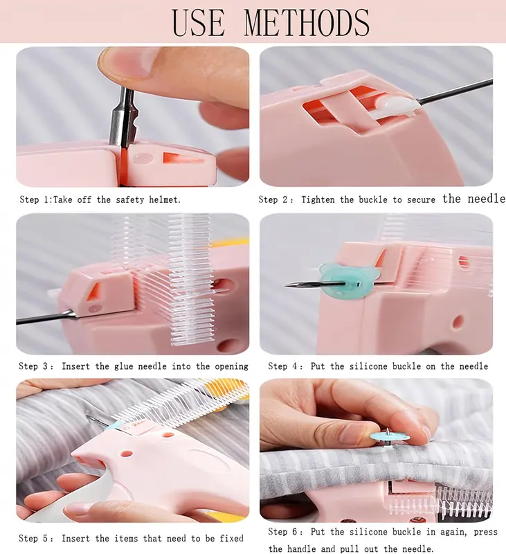 Micro Stitch Gun for Clothes - Tagging Gun (With 1000 Fasteners) 2