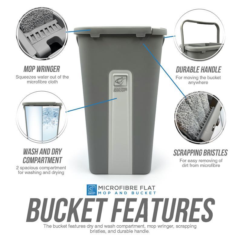 Magic Mop and Bucket Set - Self Wringing Viral Mop 1