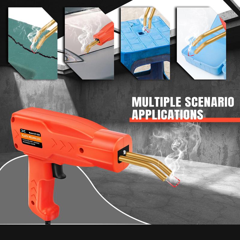 Product Introduction of Hot Stapler Car Bumper Fender Welding Welder Gun Plastic Repair Kit with Staples 11