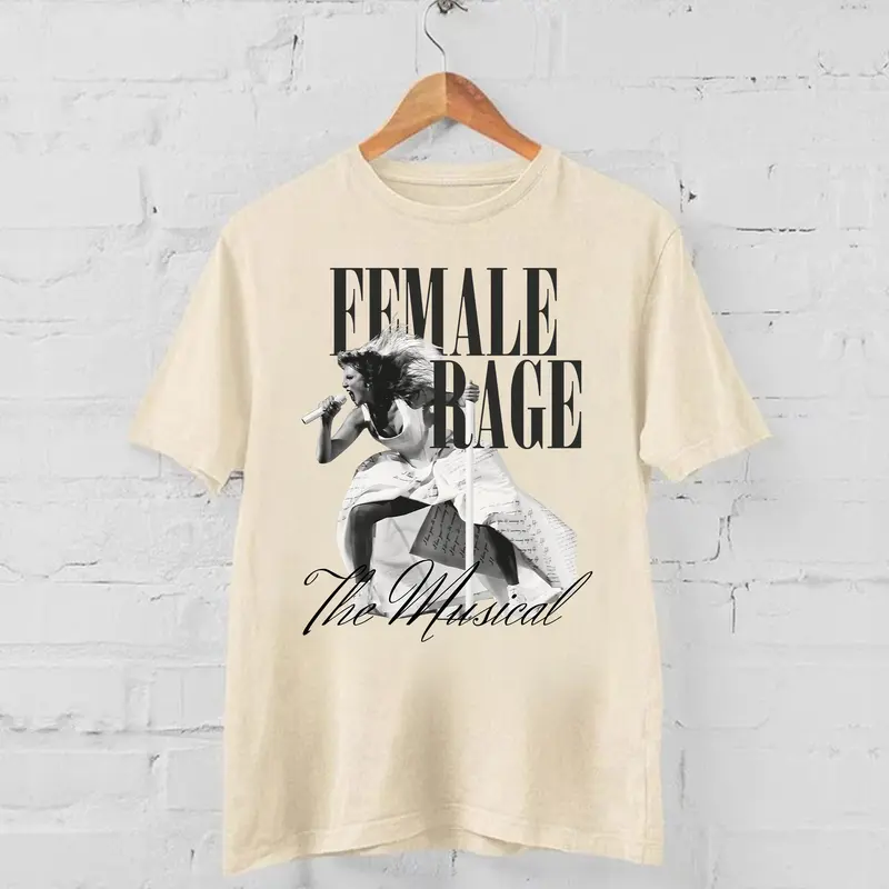 Female Rage The Musical Tee, Magazine Cover Style TTPD Shirt, Swiftie Merch Tortured Poets Department Shirt, Eras Tour 2024 3