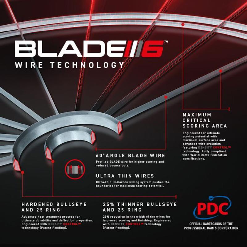 Winmau Blade 6 Triple Core Professional Level Dartboard 4