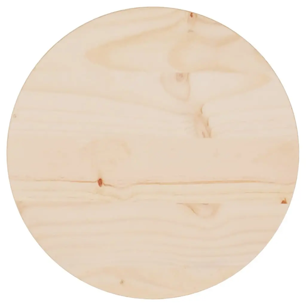 Table Top Ø30x2.5 cm Solid Wood Pine