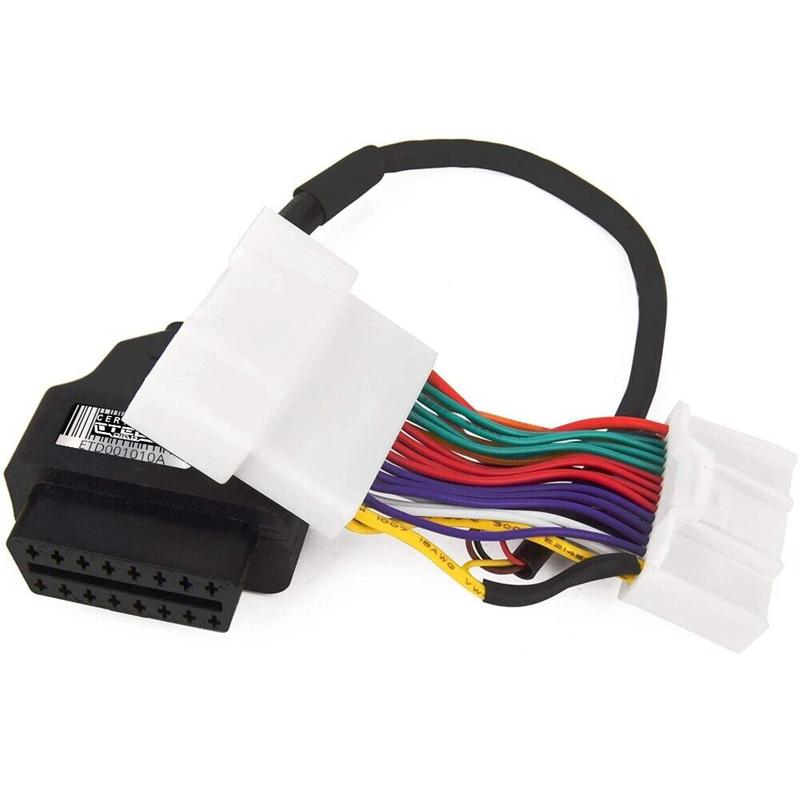 12V OBD2 16 Pin Male to 28 Pin Male & Female Adapter Plug for Tesla Model 3/Y 2