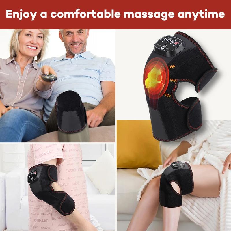3in 1 Shoulder Knee Heated Vibration Knee Massager Pad for Joint Pain Relief Health Care Airbags Shoulder Arthritis Support Belt 4