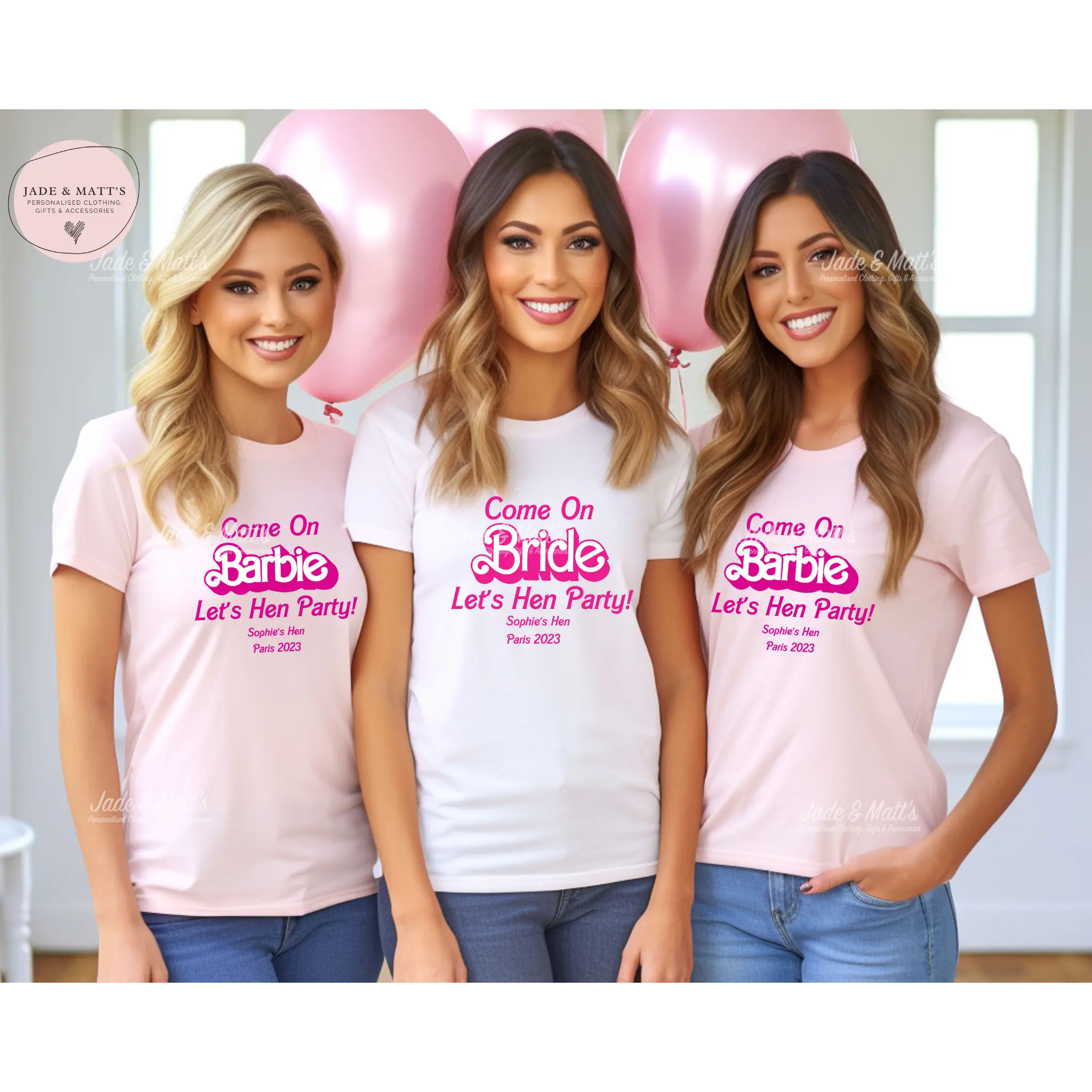 Barbie Themed Hen Party T-shirts