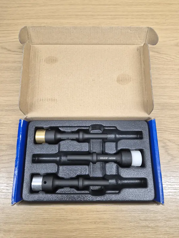 3PC VIBRO IMPACT SOFT TIP AIR BRASS SOFT BLOW NYLON ALLOY HAMMER SET JESM2003/AJ 1
