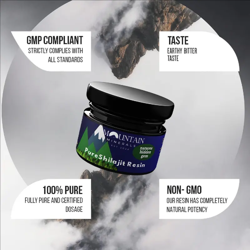 Mountain Minerals Pure Himalayan shilajit Resin lab tested,30 grams-60 day supply 6