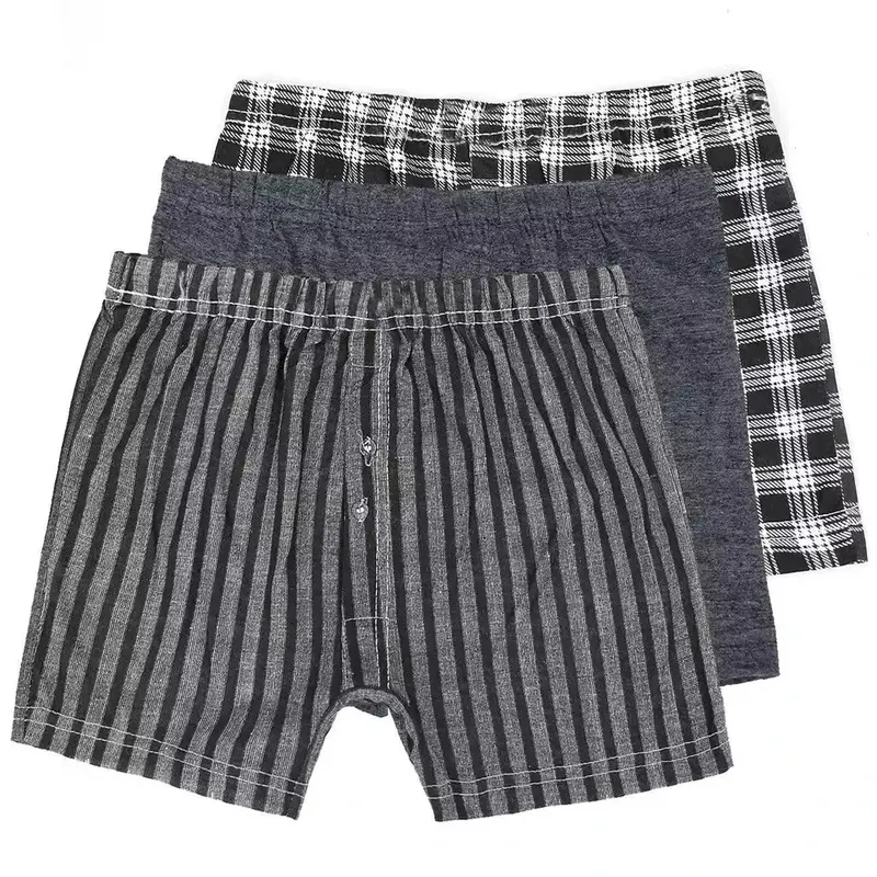 6 Pairs Men Plain Boxer Underwear Classic Cotton Rich Boxers Shorts S - 6XL lot Tropical  Menswear underwear 1