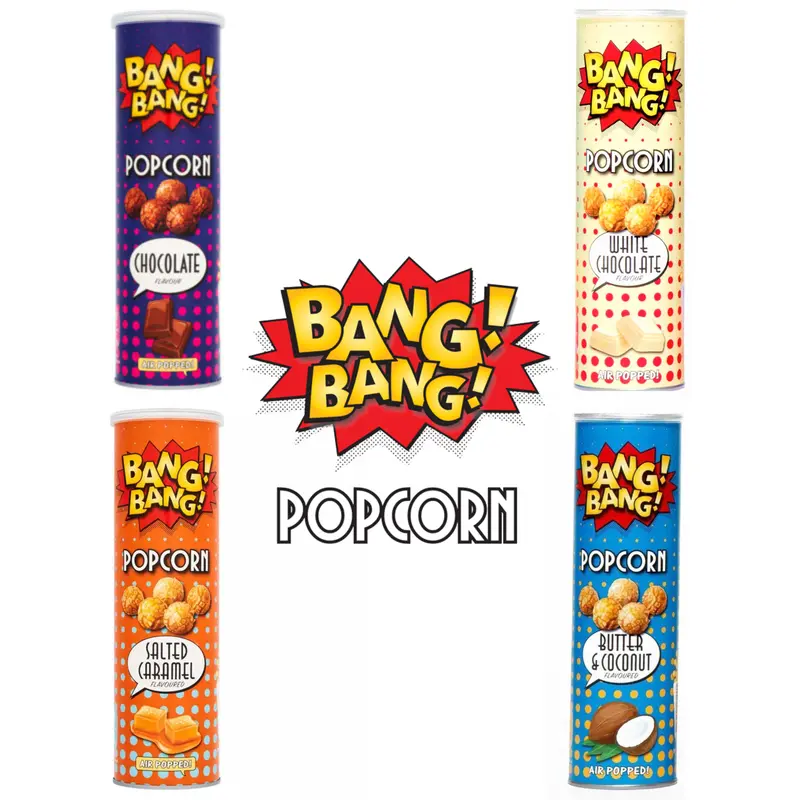Bang Bang Flavoured Popcorn Tubes | Next Day Delivery 4
