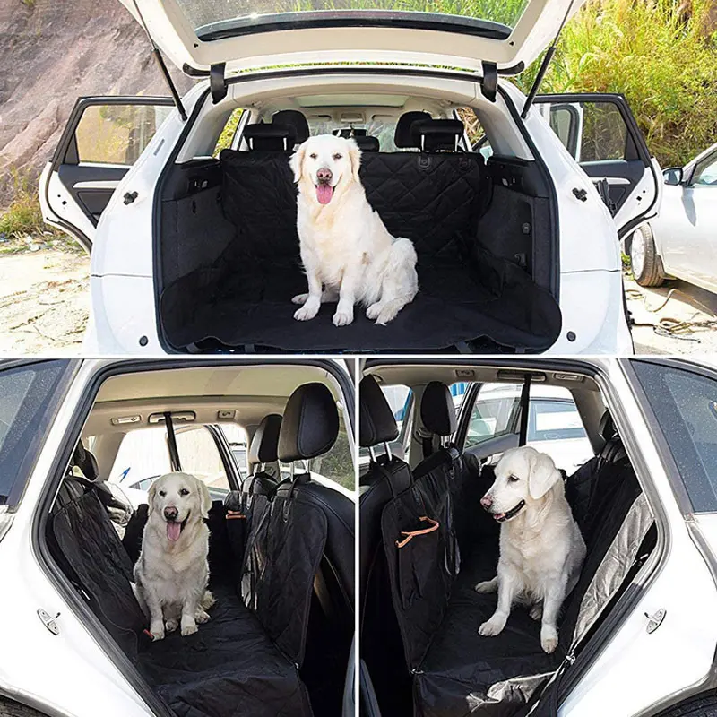 Heavy Duty 600D Waterproof Pet Car Seat Cover Dog Mat Rear Back Seat Hammock UK 4