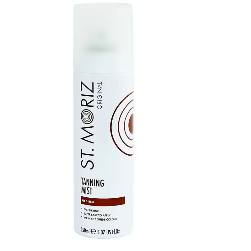 St Moriz Original Instant Tanning Mist in Medium - Fast Drying, Vegan & Cruelty-Free Fake Tan Mist with Instant Wash-Off Guide Color for a Golden Glow - Dermatologically Tested - 150ml Skincare 0