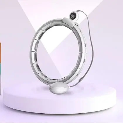 Smart Hula Ring Hoop, Weighted Hula Circle Adjustable Size Fitness Ring with 360 Degree Spinning Weighted Ball, Massage, Adult Fitness for Weight Loss, Fat burning Home Exercise Equipment 4