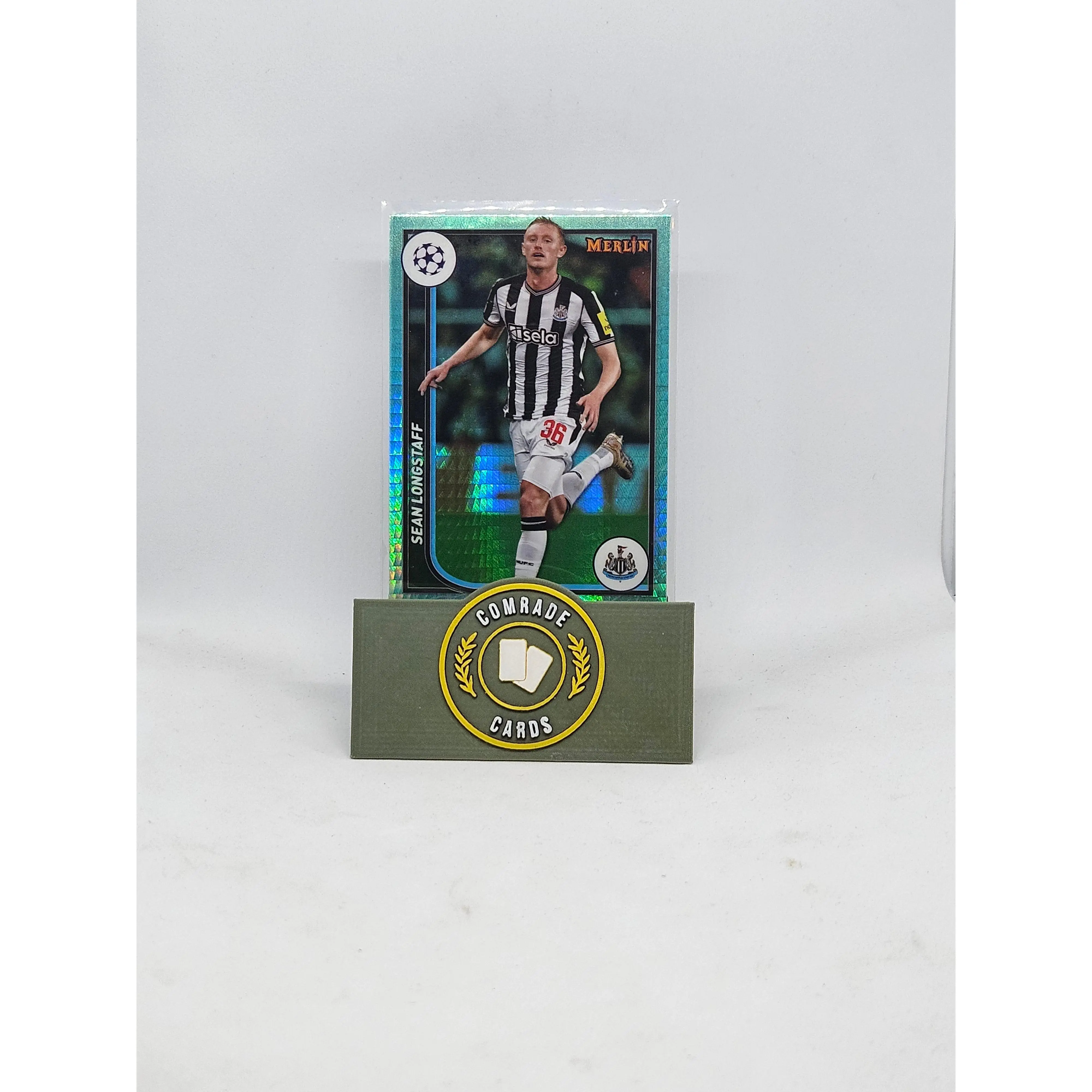 Sean Lonstaff (Newcastle) Aqua Parallel Topps Merlin Chrome 2023-2024