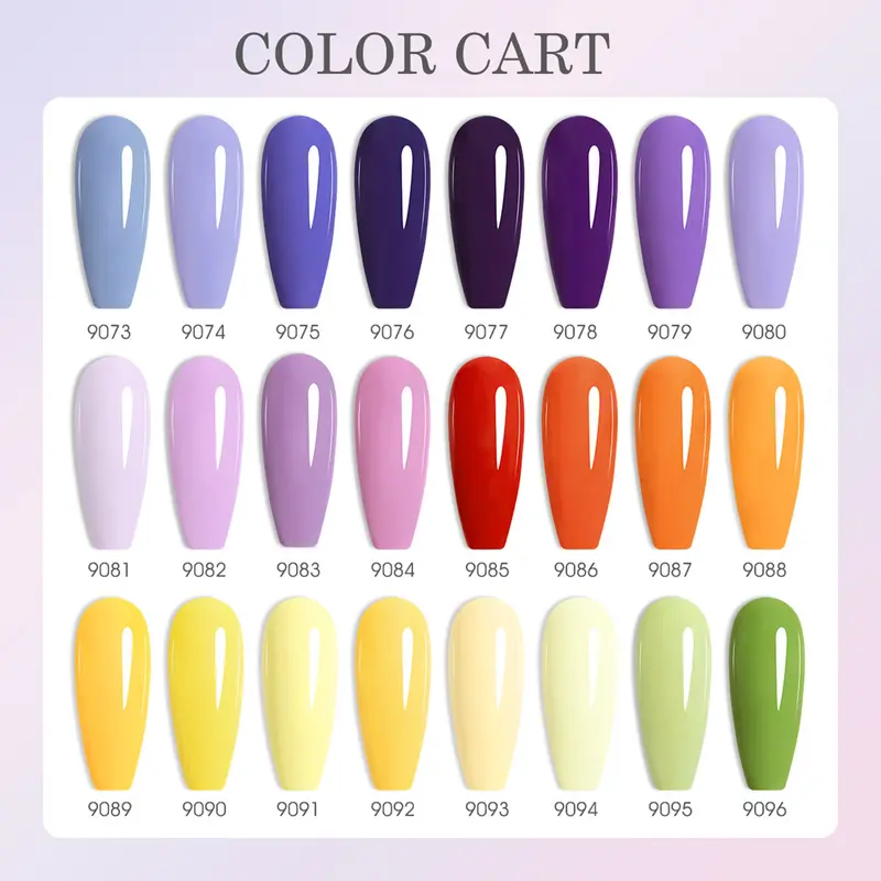 CANNI Hema Free 9ml Nail Gel Polish Soak Off LED Colours Long-lasting Top Coat Base Coat - Shades 9073 - 9144 Luxury Nail Art 4