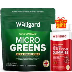 Wellgard Micro Greens with Blue Spirulina Powder, Super Greens, Female Vitamins, Vitamin D, Magnesium Multivitamin, Wellness Supplements, All in one vitamin, Blue Green Algae Supplement, Greens Powder, Vitamins Women, Greens Mango Powder