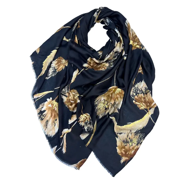 Soft and Breathable Printed maxi Hijab in Cotton Viscose Blend for Muslim Fashion Women 7