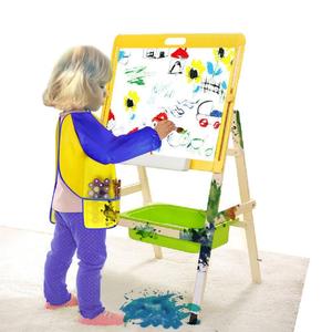 FONOK 1/2PCS children's multifunctional pocket jumpsuit kindergarten dress children's apron painting waterproof children's apron