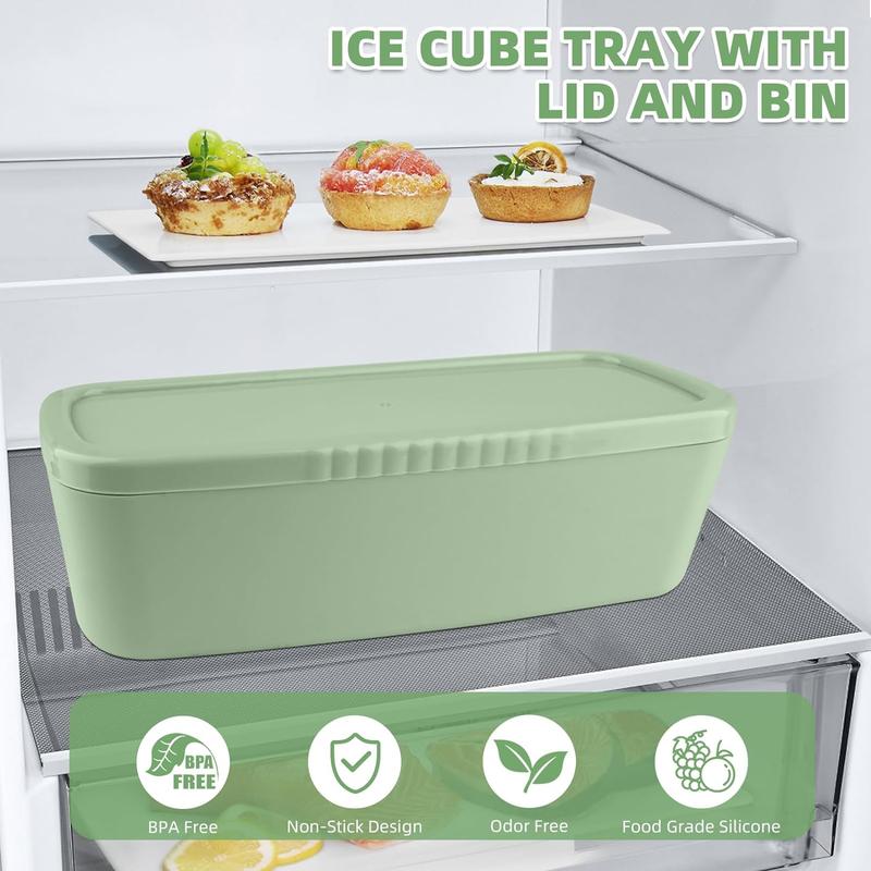 Next Day Delivery - Stanley Cup Ice Mold for 20-30-40 Oz Tumblers with Lid and Bin for Making 3 Cylinder Ice Cubes for Cocktails and Drinks Tray Utensils Kitchen. Reusable Stanley Ice cube tray. Best Silicone Stanley Accessories, Ice Cube Tray for MEOKY, 7