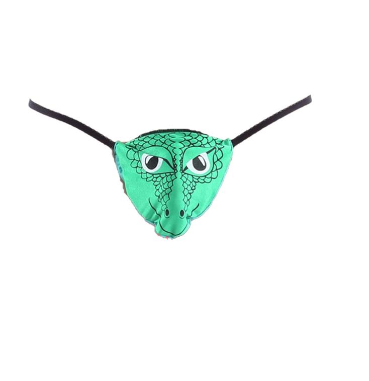 Mens Novelty Thong Leopard G String Thongs Jock Strap Anniversary Birthday Xmas Christmas Secret Santa Gift Waist Size 28-40 Elasticated Fit Elephant Kiss Me Crocodile 5