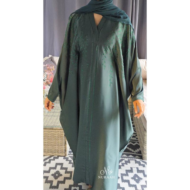 (NURAAH) AMAYA BUTTERFLY ABAYA (with scarf and inner belts) women 2