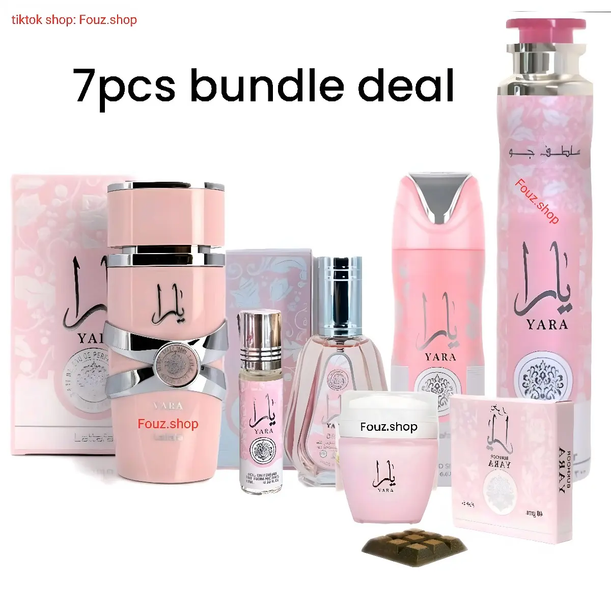 7×6×5pcs yara gift set long-lasting perfume and perfume oil aroma sweet perfume choco musk perfume laxaury gift musky oud perfume
