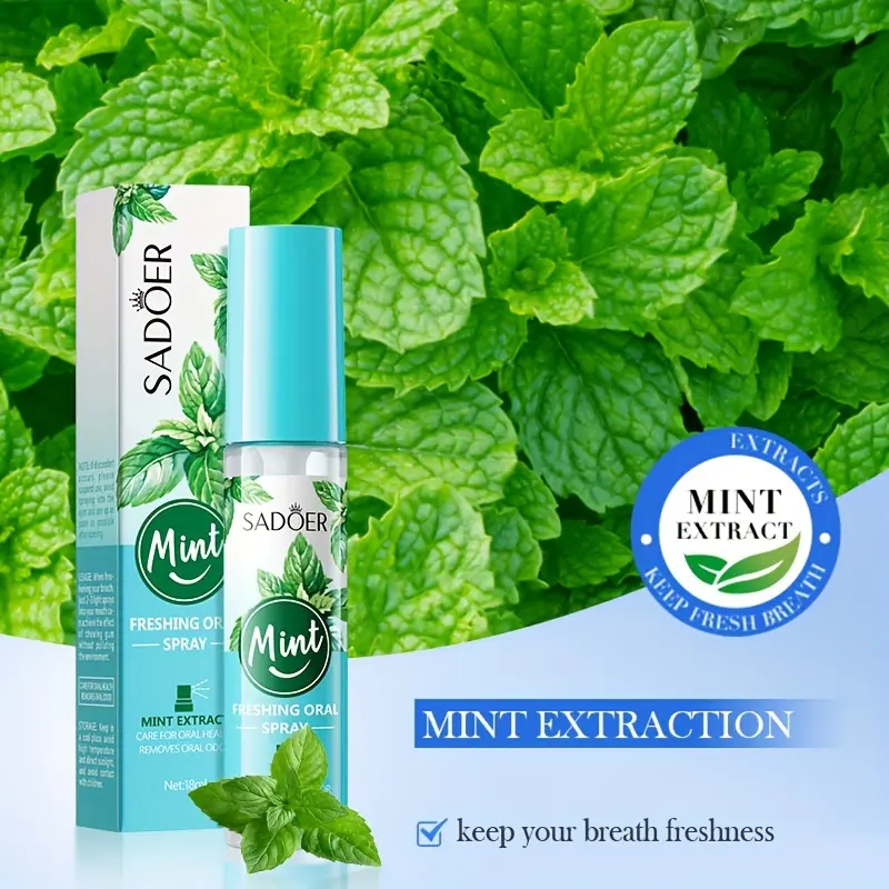 18ml Mint Oral Spray, Fresh Breath and Long-lasting Fragrance, Gifts for Lovers 1