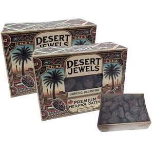Premium Medjool Dates - Pack of 2x 908g - Palestinian Product Desert Jewels -  Dried Dry Snack, BBE: 29/10/2025