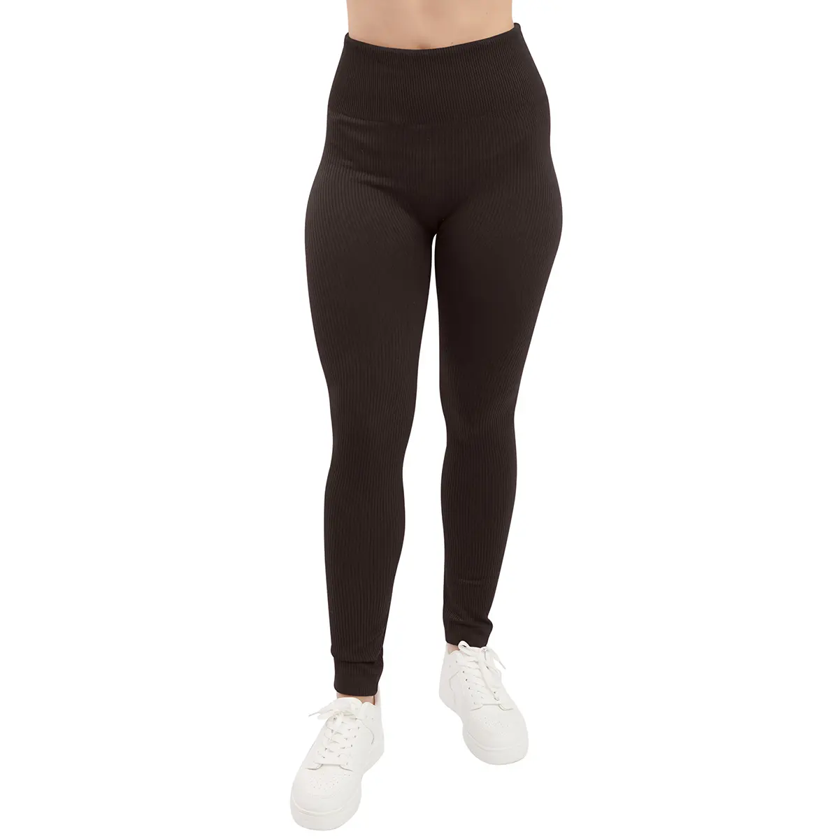 Love My Fashions Womens High Waisted Ribbed Elasticated Warm Thick Fleece Lined Leggings Comfortable Casual Essential Winter Bottom Seamless Womenswear