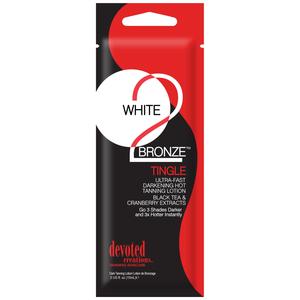Devoted Creations White 2 Bronze Tingle Ultra-Fast Darkening Hot Tanning Lotion – No Bronzers sachet