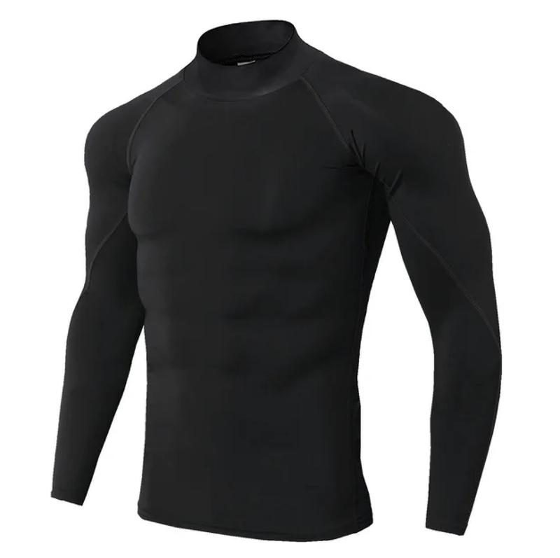 Men Sport T-shirt Quick Dry Bodybuilding Running Shirt Long Sleeve Compression Top Gym T Shirt Men Fitness Tight fit 2