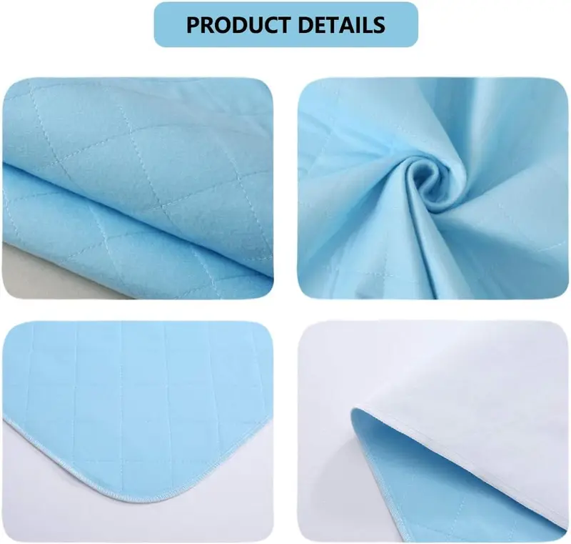 Washable Premium Incontinence Bed Pad for Adults or Children with Bed wetting Super Absorbent Bed 4