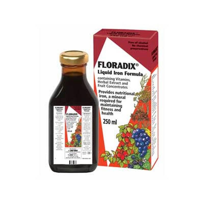 Floradix Liquid Iron &amp; Vitamin Formula - 250ml Supplement Edible 0