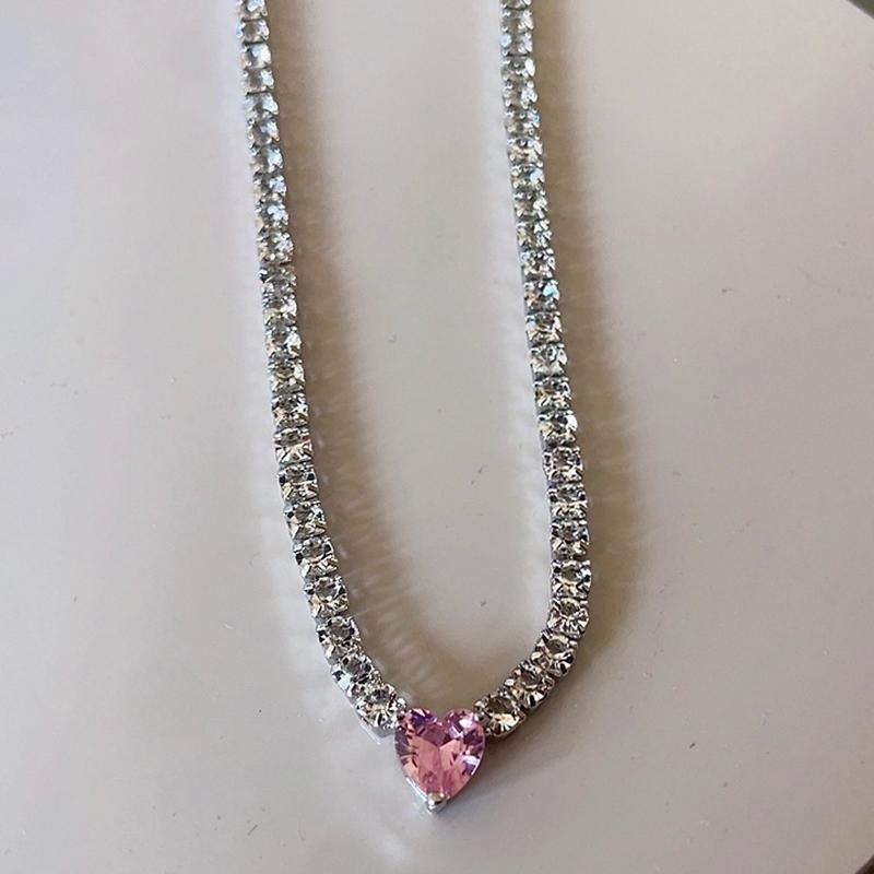 Crystal Hearts Necklace 0