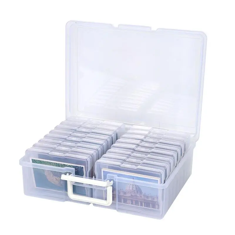 6"x4" Photo & Crafts Organizer Storage box, 16 Cases & Labels UK 2