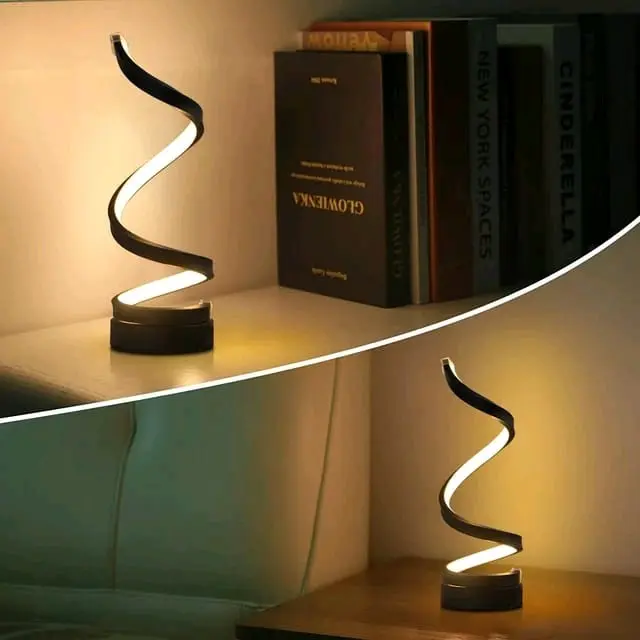 Modern Spiral Dimmable LED Table Lamp for Living Room and Bedroom 3