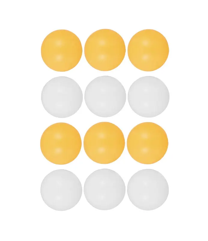 MIFAH 12 Plastic Ping Pong Balls Table Tennis Balls Practice Soft Ball Orange & White Mix Balls 3.5CM 0