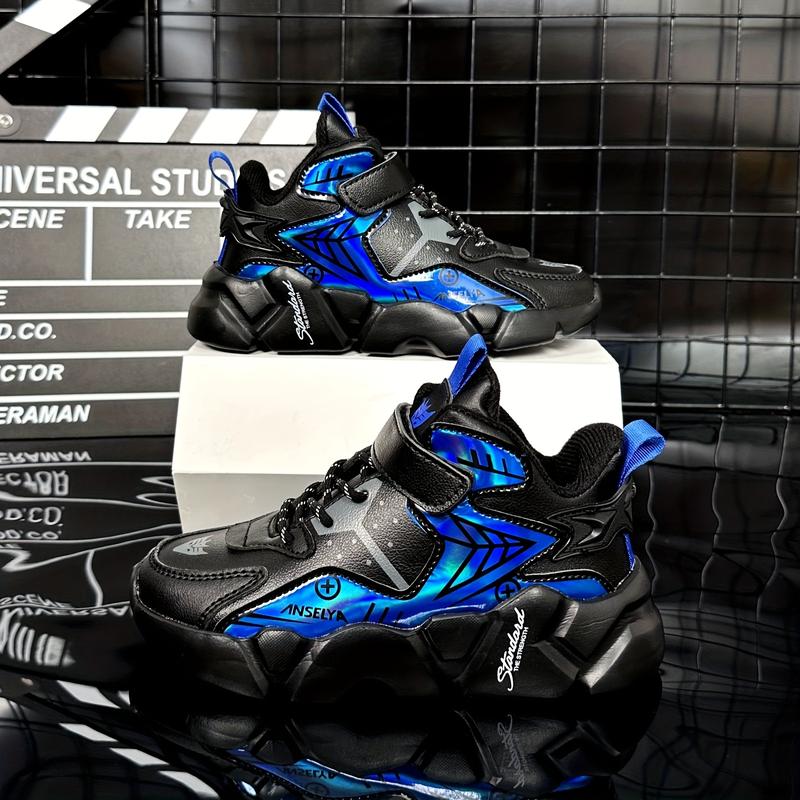 Product Introduction of New Fashionable Boys' Sports Shoes Waterproof, Anti slip, Wear resistant Children'S Running Shoes Outdoor Basketball Shoes Middle and Big Children'S Running Shoes 7