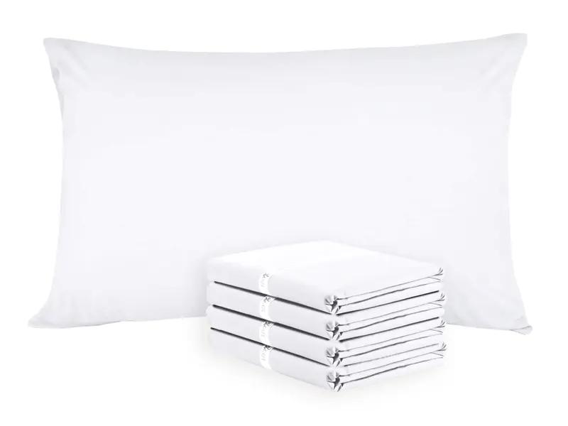 Rayyan Linen Hotel Quality Pillow Cases 4 Pack 100% Egyptian Cotton 200 Thread Counts 50 X 75 cm 1