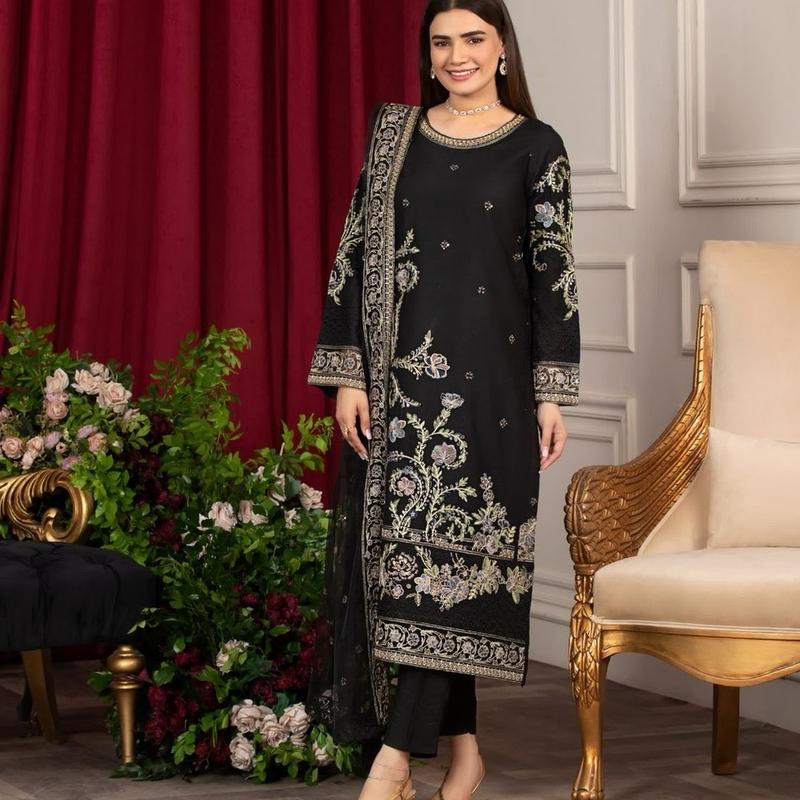 Heera Formal Winter Collection 029 Ladies Pakistani Readymade Shalwar Kameez Suit with Dupatta - Women's Dress - Womenswear Comfort Soft 1