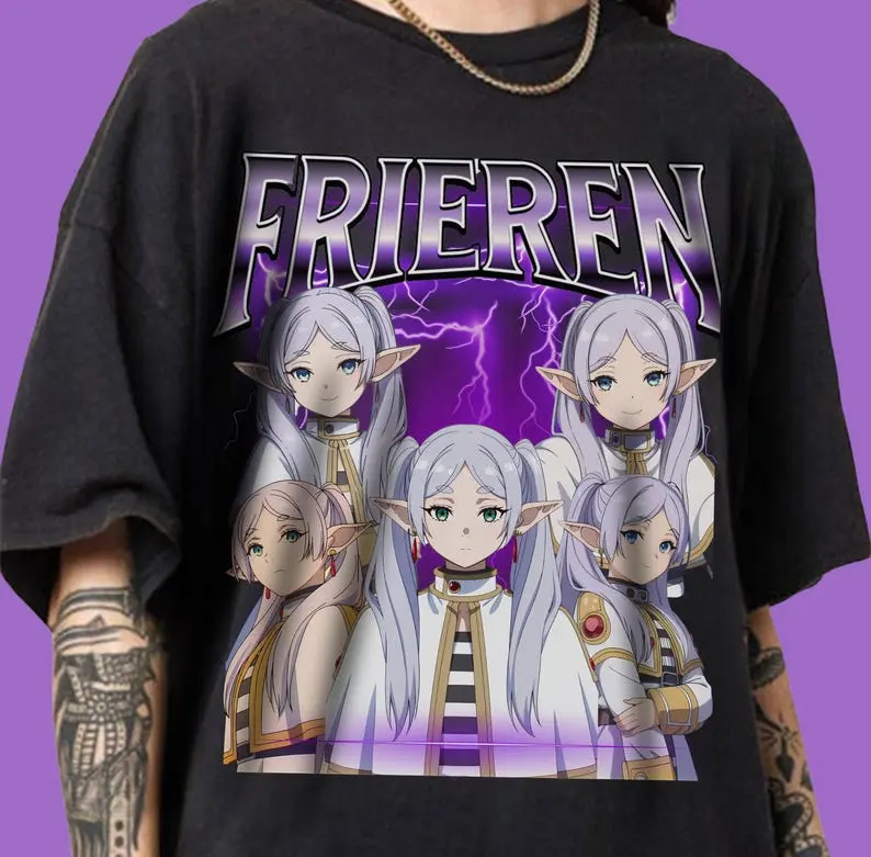 Frieren Anime T-shirt, Misato Katsuragi Tee, Comfort Colors Shirt, Aesthetic Anime, Graphic Anime Tee, Unisex T-shirt, Manga Anime Shirt, Anime Gift