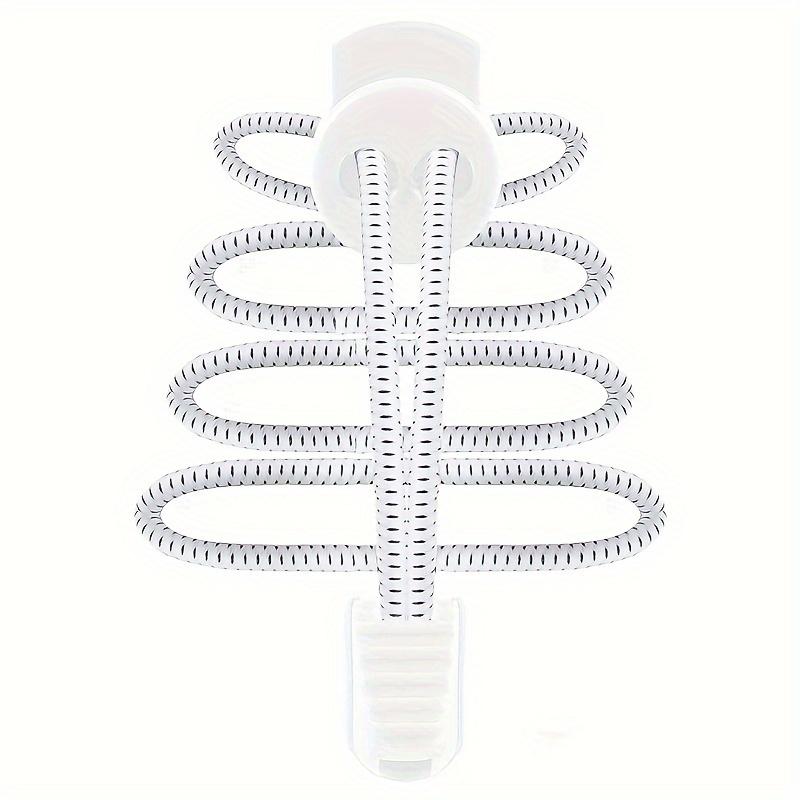 Easy-Tie No-Lace Shoelaces - 1 Pair, Elastic & Durable for Sneakers and Boots, Casual Style 4