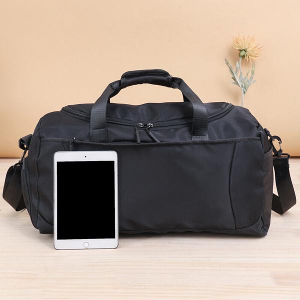 Large Black Sport Gym Tote Duffle Bag for Travel and Work 1