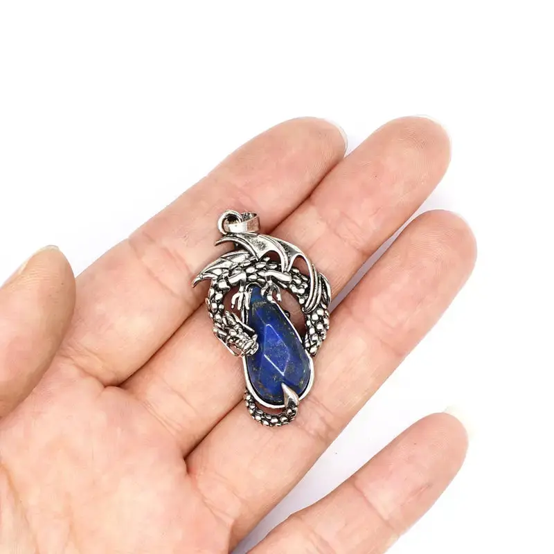 Protective Dragon Chakra Crystal Pendants Necklace 5