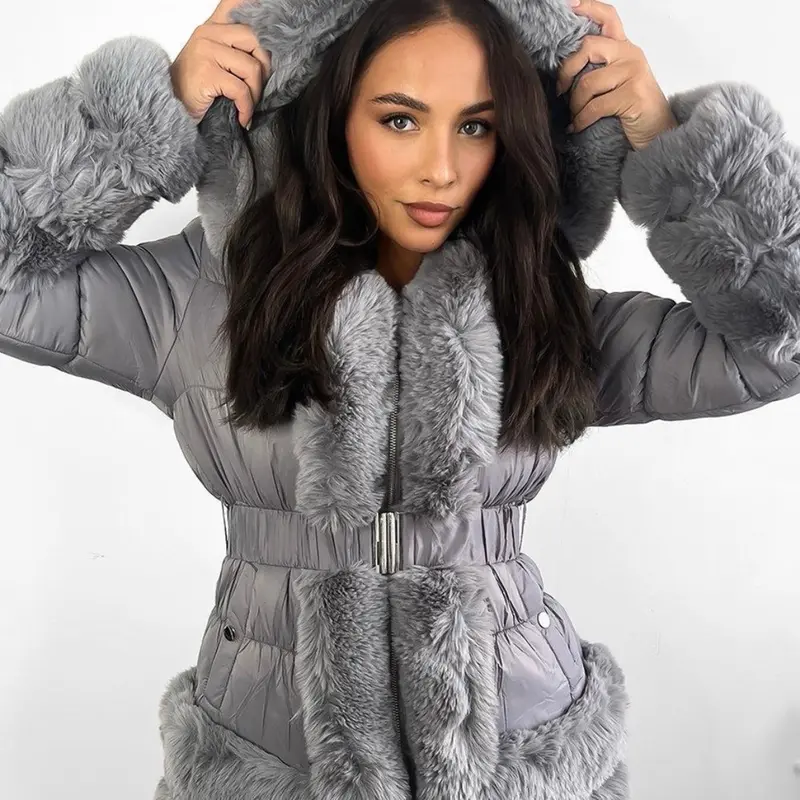Women's Fur Trim Coat for Winter - Ladies' Jackets & Coats - Womenswear 2