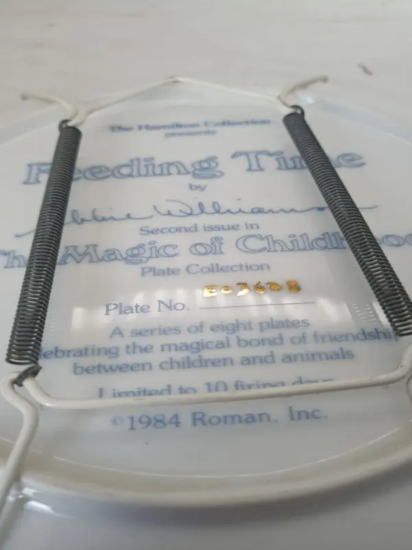 Hamilton Collection Plate Feeding Time Magic Childhood Decorative Plate With Coa 8